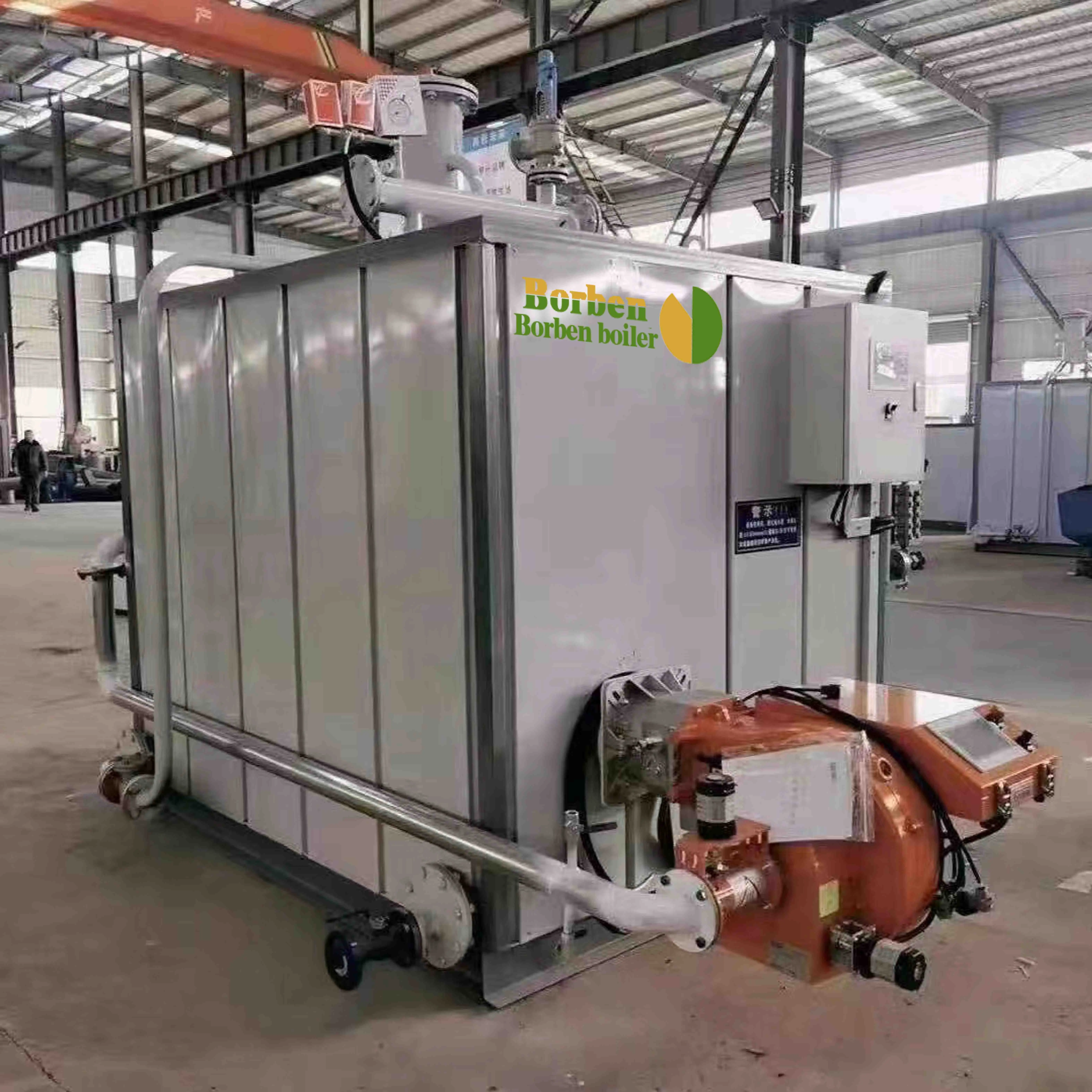 Industrial Diesel Gas Steam Boiler 2000 Kw 10 Tone Horizontal Provided Water Tube HOT Water Steam Boiler Manufacturers Indonesia