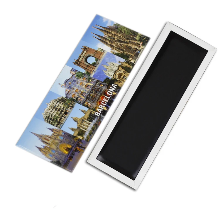 Wholesale 2020 New York 40*105mm Metal World City Travel Souvenir Greece For Promotions Custom Tin Fridge Magnet Sticker