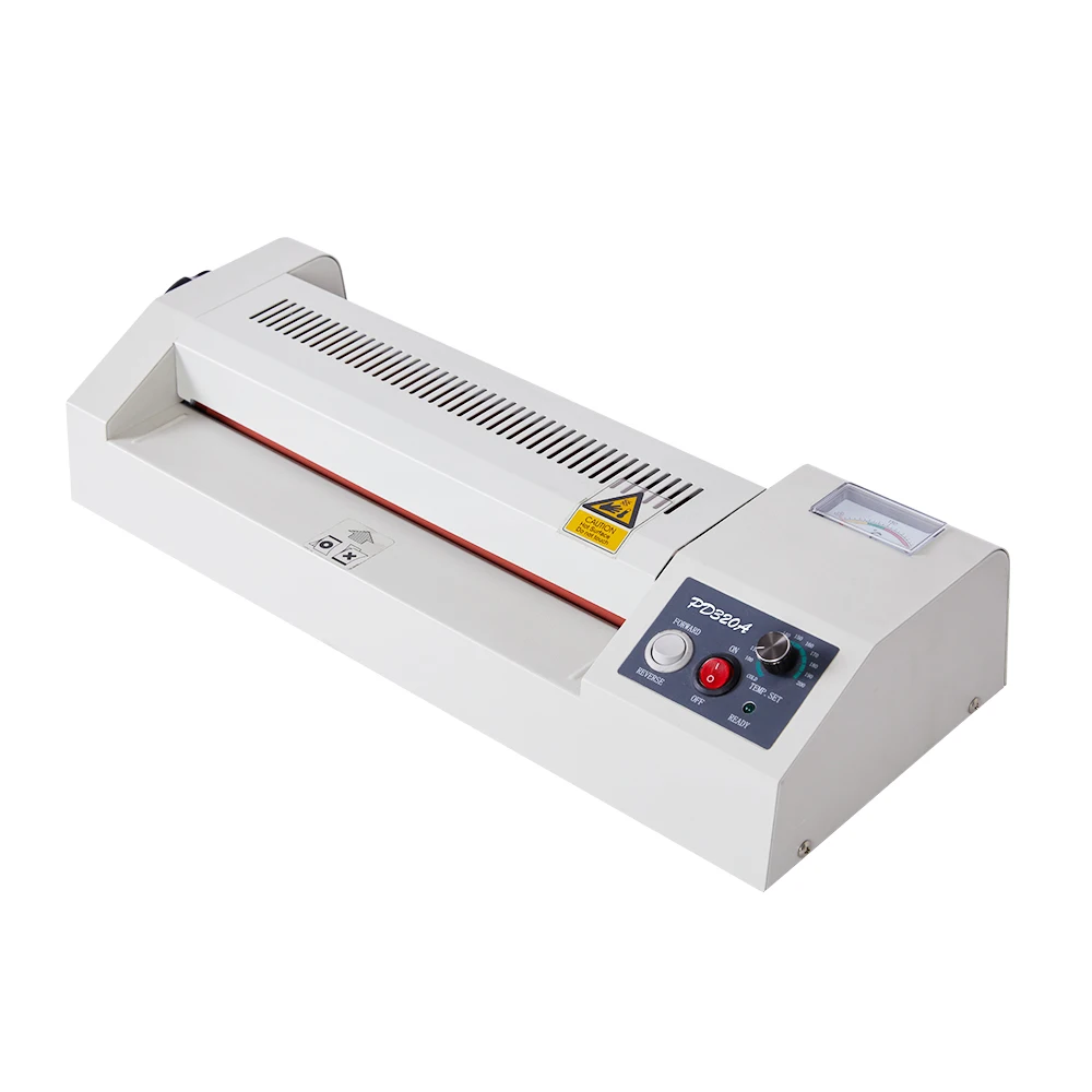 Pingda best seller PD320A  hot and cold pouch laminating machine with temperature meter