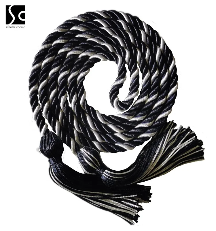 cord cords navy/light blue two color  Academic-Grade   graduation cord graduation honor cords
