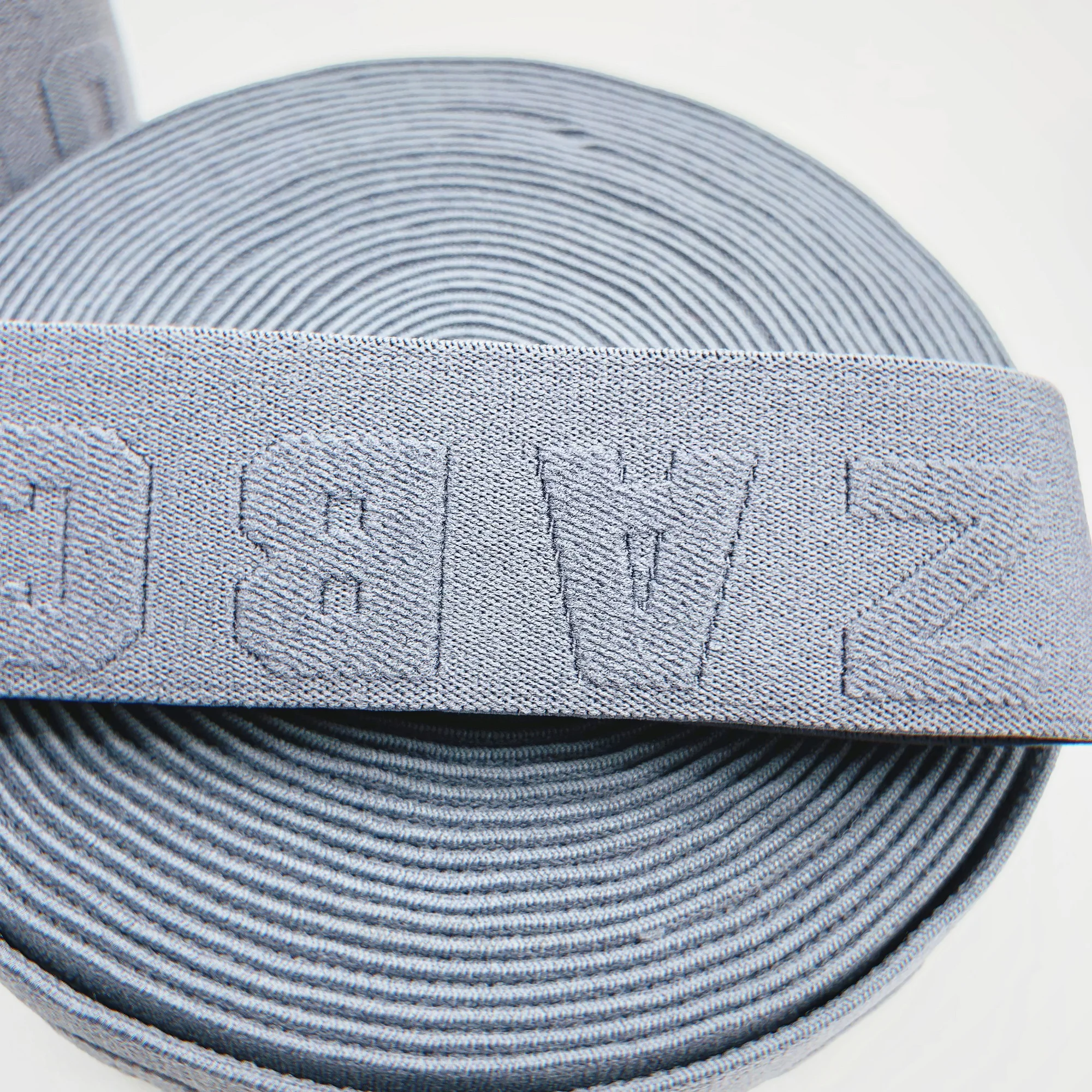 Customized own logo pattern Polyester Woven Knitted Jacquard Soft Elastic Band For Underwear Boxer Shorts Waistband Belt