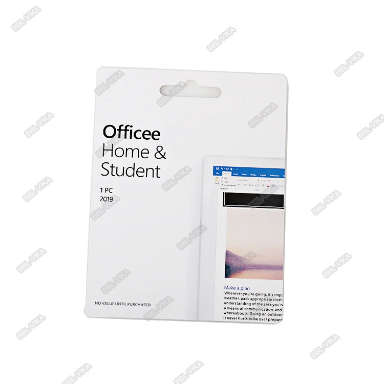 Wholesale Microosoft Office 2019 Home and Student key card 100% Online activation