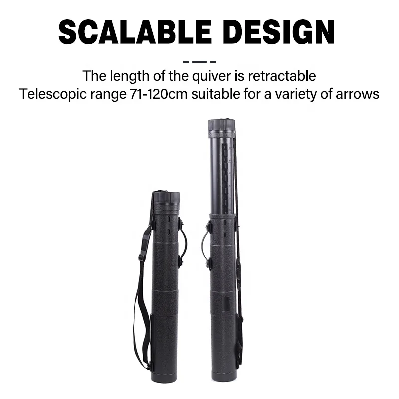 Archery Arrow Tube Compound Recurve Bow Adjustable Hunting Quiver Equipment Fiberglass Carbon Arrows Plastic Backpack Case