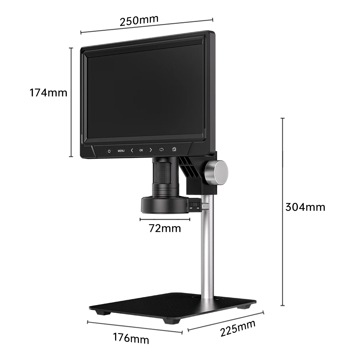 ALEEZI Wholesale 351-B 1080P Microscope Electronique 50-1200x Digital Microscope For Mobile Repair With 10.1-inch LCD Screen