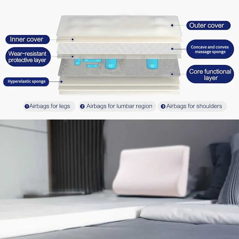2023 The best korea whole body heating folding air massage mattress