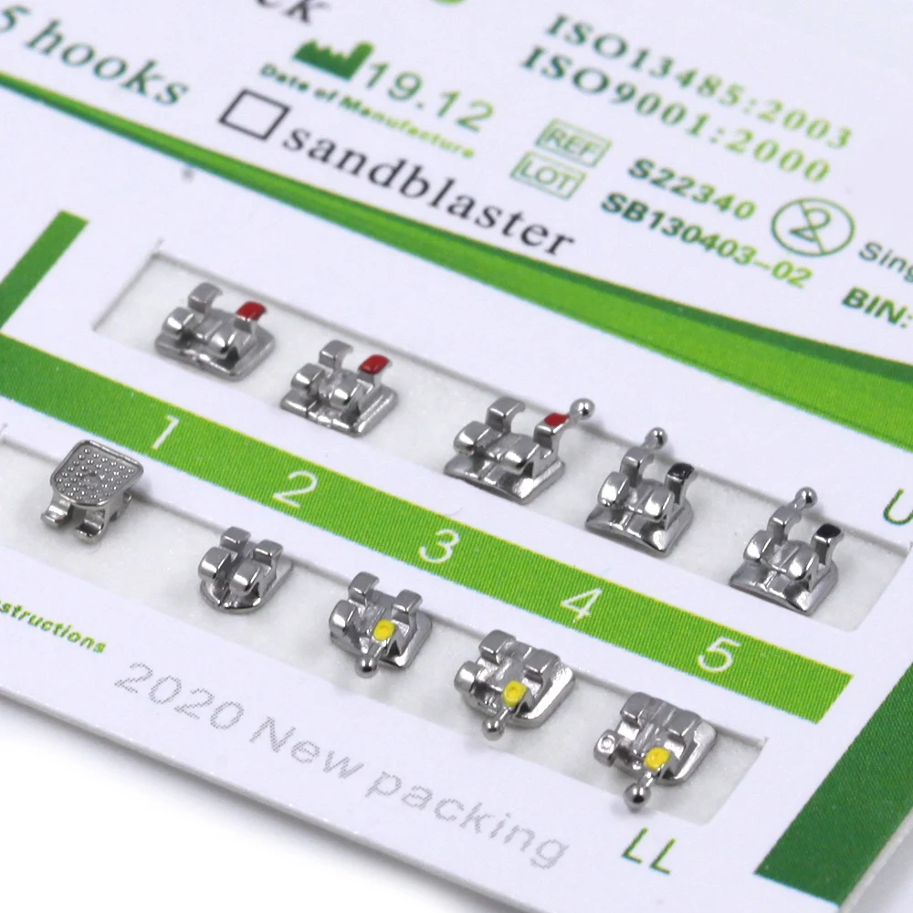 Orthodontic metal bracket MIM series monoblock  braces