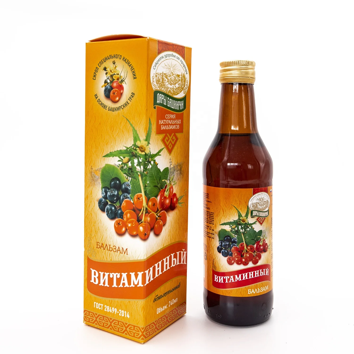 
Liquid Health Care Supplement, Food Additive (Syrup Form), Made of Natural Selected Bashkir Herbs, Bottle Packed, 240ml Volume 