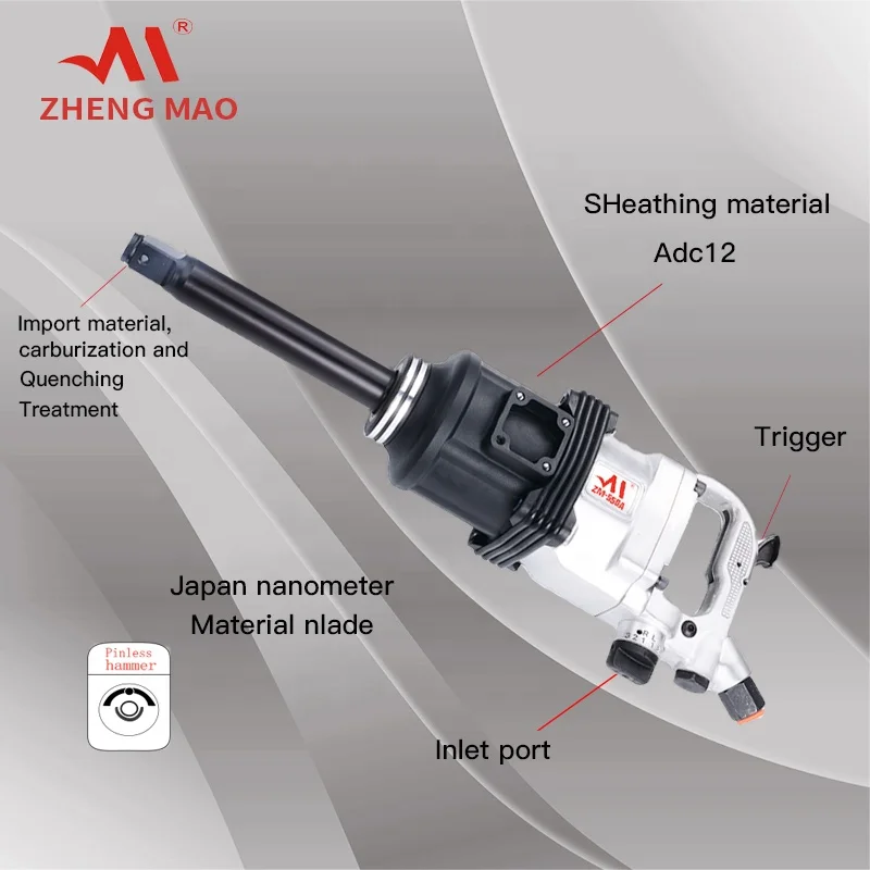 Hot Sale ZM-550A-KIT,1'PIN-LESS HAMMER,Pneumatic wrench