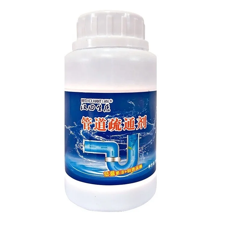 China Supplier Kitchen Pipeline Dredge Agent/drain Cleaner Powder For Oil/grease/hair Household Chemicals