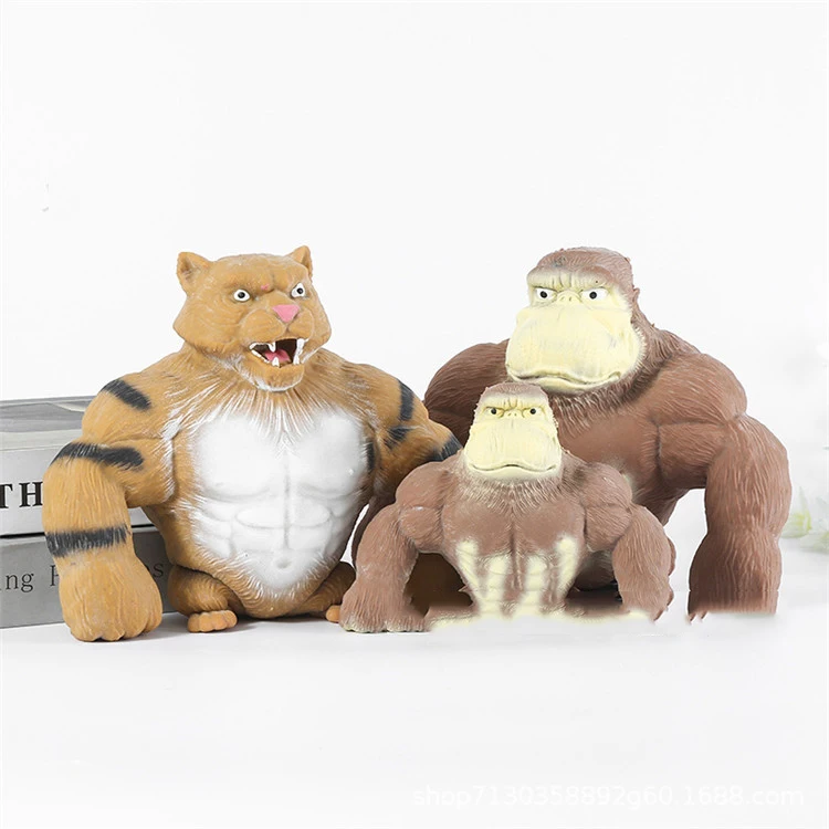 2023 New Creative Stress Relief Toys Elastic Funny Squishy Monkey for Kids or Adults Stress Monkey Squishy