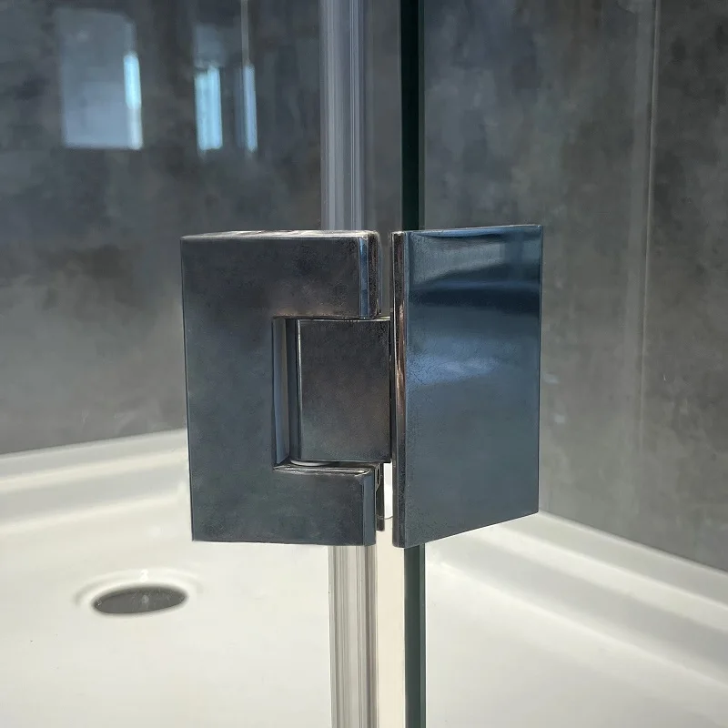 New Hinged Neo Angle Bath Shower Enclosure Frameless Sliding Door Shower Room Shower Cabin For Bathroom