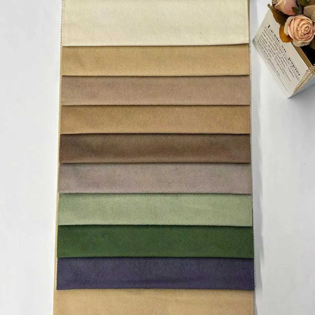 Glue Embossed Holland Velvet Fabric For Furniture  100% Polyester Knitted Embossed Holland Velvet Upholstery SofaFabric