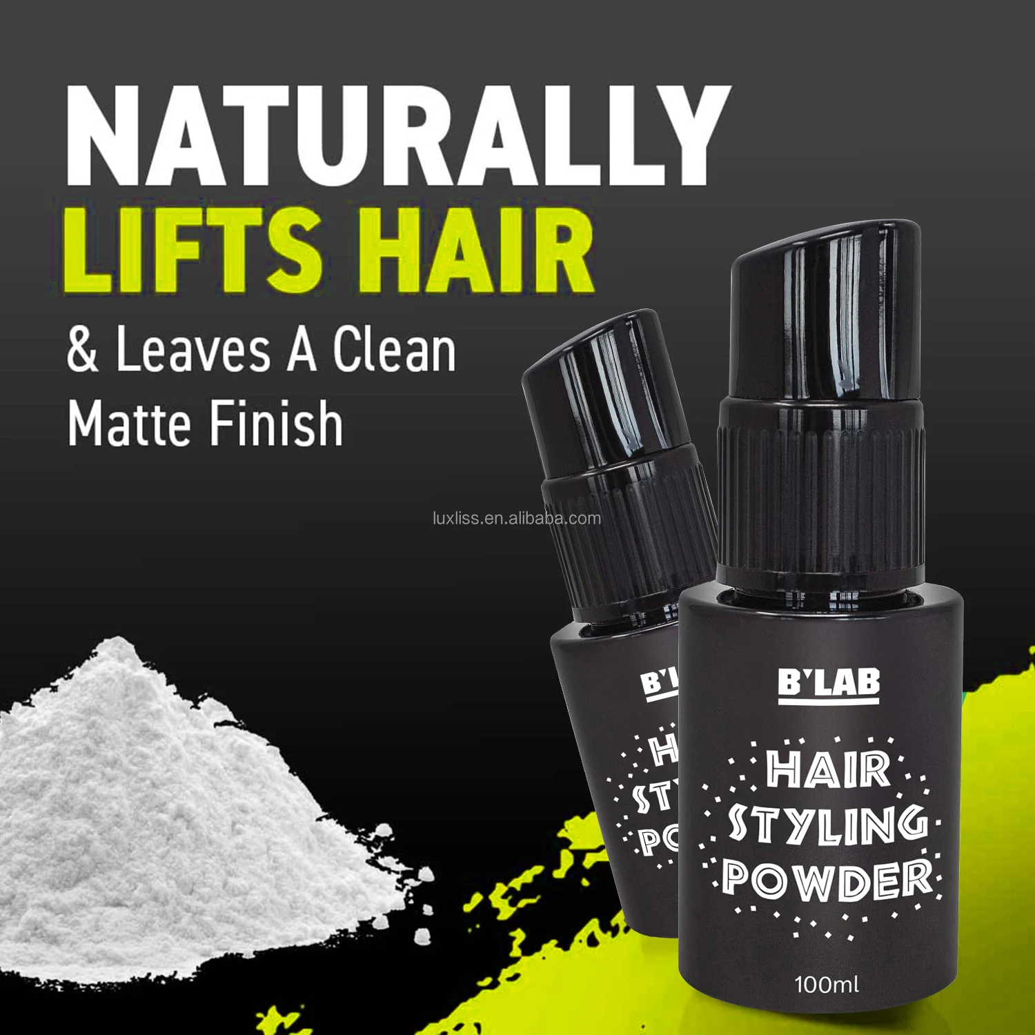 Private Label Hair Volume Powder for Men Styling Texturizing Volume Hair Powder No White Residue Hair Volumizing Powder Wax