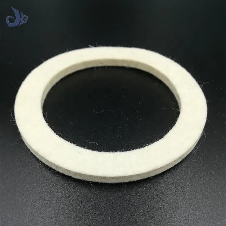 
Custom supply various shapes felt spare part product felt ring seal 