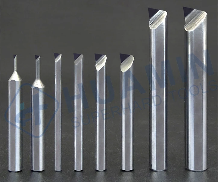 Acrylic graphite milling PCD end milling cutter customization cycle short PCD slot cutting tool