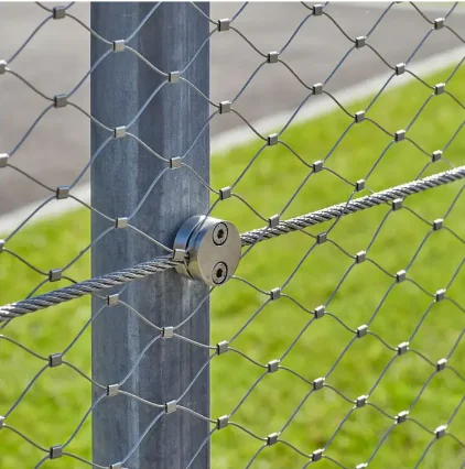 Professional Factory Manufacturer Stainless Steel Wire Rope Woven Mesh For Zoo Animal Fence