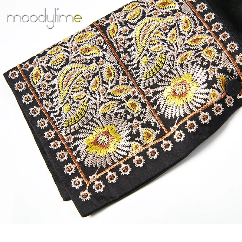 latest design high quality blouse for women long sleeve embroidery office ladies shirt