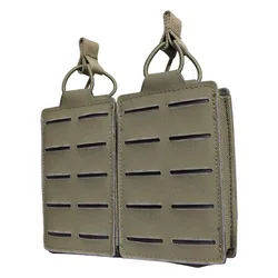 SPARK TAC 500D Cordura Laser Cut Magazine Pouch Double Tactical Pack Camouflage Ammo Mag Pouch  tactical gear