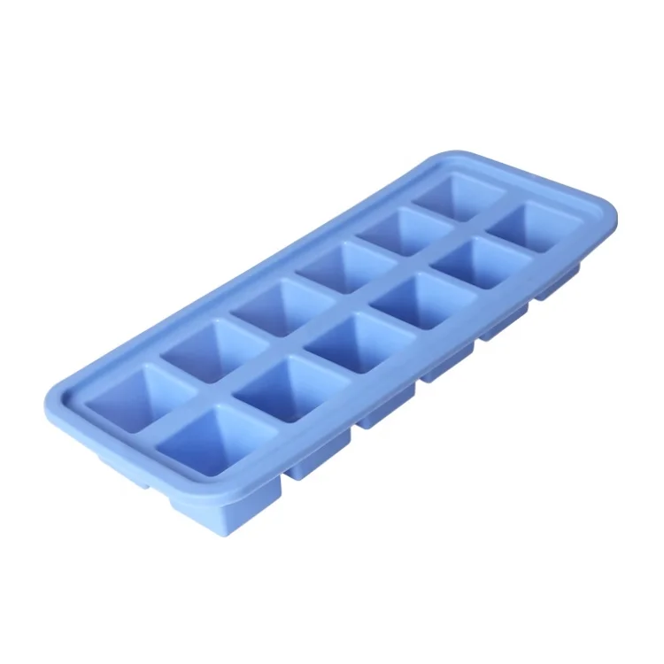 Odor Free Reusable 12 Cubes Silicone Ice Cube Tray Ice Mould Ice Maker