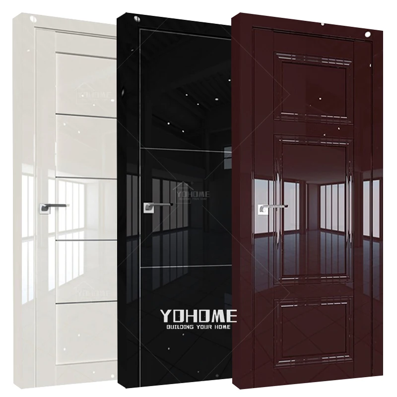Yohome custom Spanish style doors solid door wood luxury villa bedroom internal doors interior