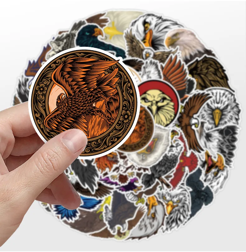 50PCS  Graffiti Sticker Car Motorcycle Bike Waterproof Eagle Skateboard Removable Label Stickers