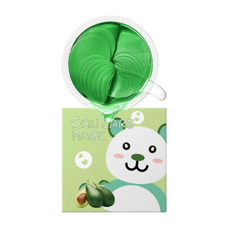 Private Label Factory Direct Korean Avocado Nourishing Repair To Remove Eye Bags And Dark Circles Collagen Gel Eye Patches