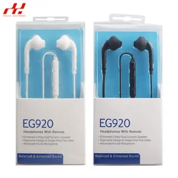 For Samsung Earphone Galaxy S10 S9 S8 S8 S6 S7 Note 8 9 A70 A50 3.5MM EG920 Deep Bass IN-EAR Earbuds With Mic/Remote Control