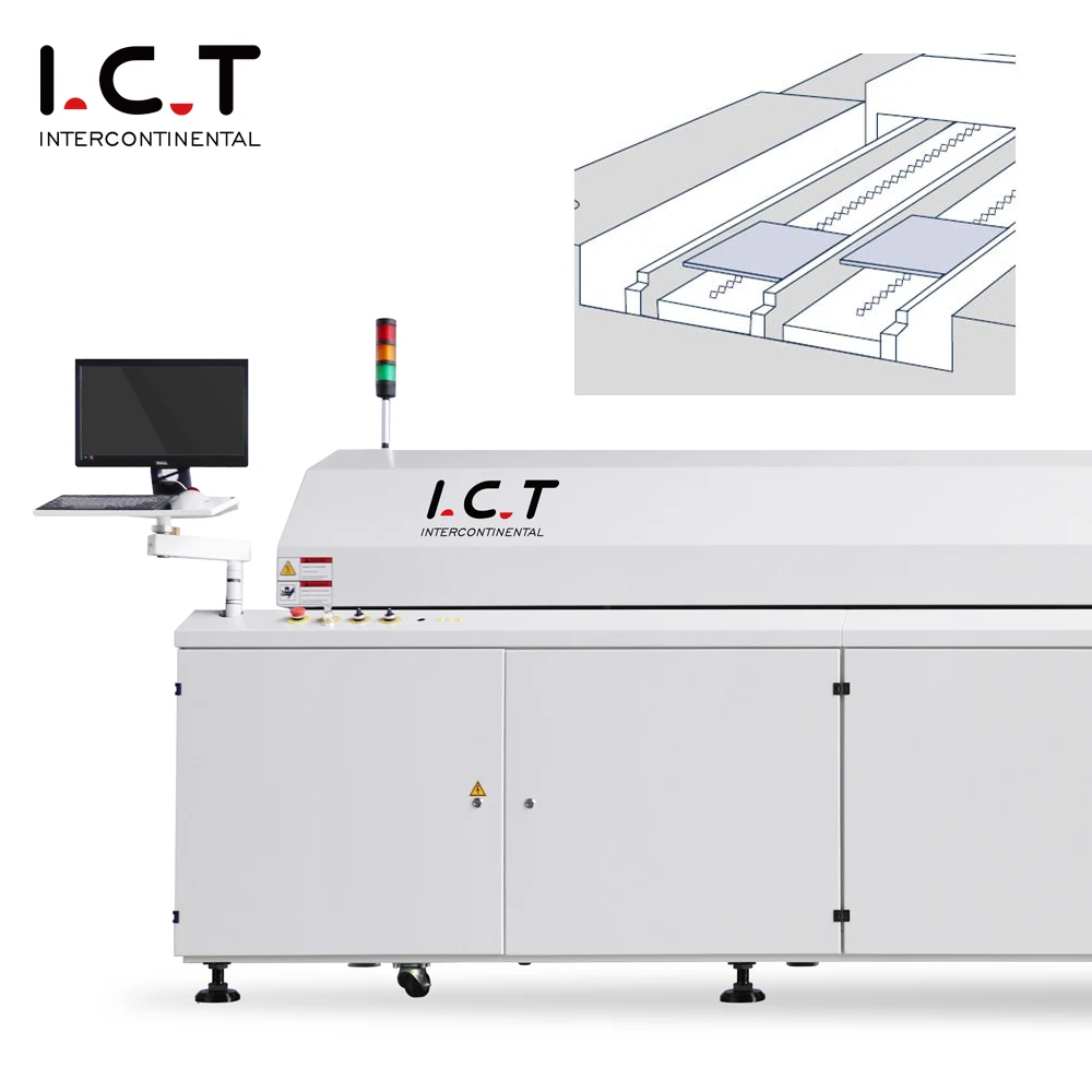 Automatic 6-Temperature Zone Reusable Soldering Oven for SMT Components Pump Core PCB from Chinese Supplier
