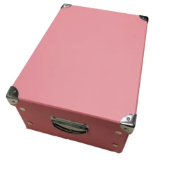 Custom Printed High Quality Cardboard Paper Storage Box And Bin With Handles Office And Household Organizer