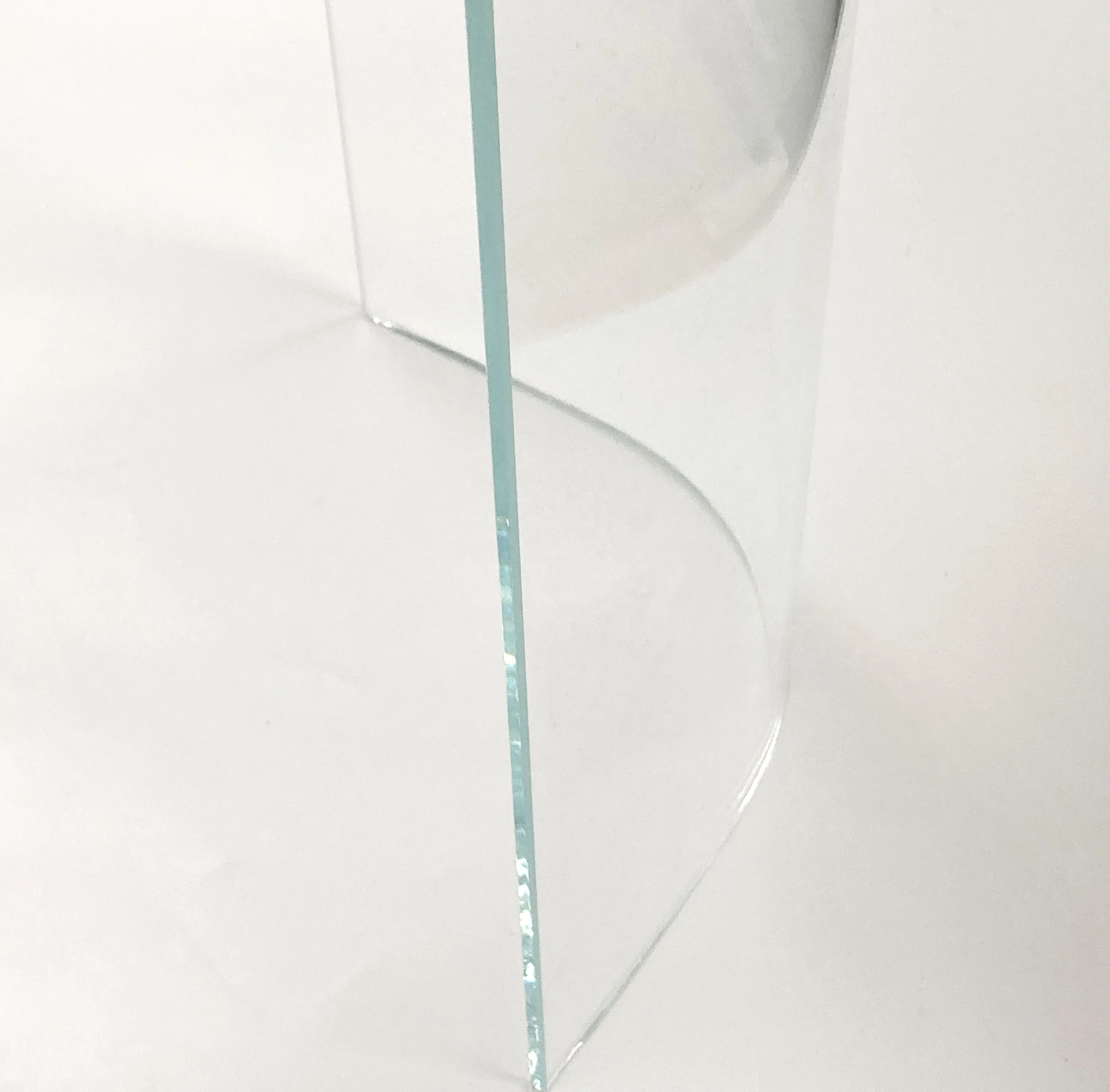 Customized Hot Bending Glass Curved Toughened Glass 10mm 12mm 14mm  For Pot Covers