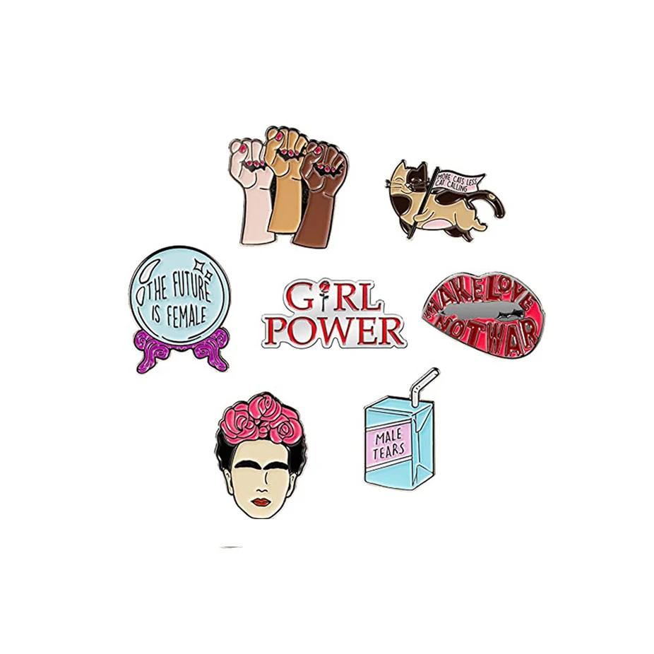 
Make Your Own Cute Pins Feminist Gifts Zinc Alloy Lapel Pins Customize Metal Enamel Pins For Backpacks 