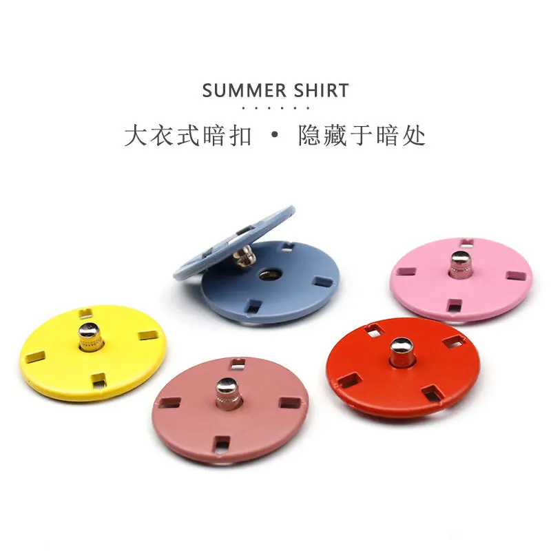 metal snap popper two parts sewing fasteners press studs metal snap button for clothing accessories