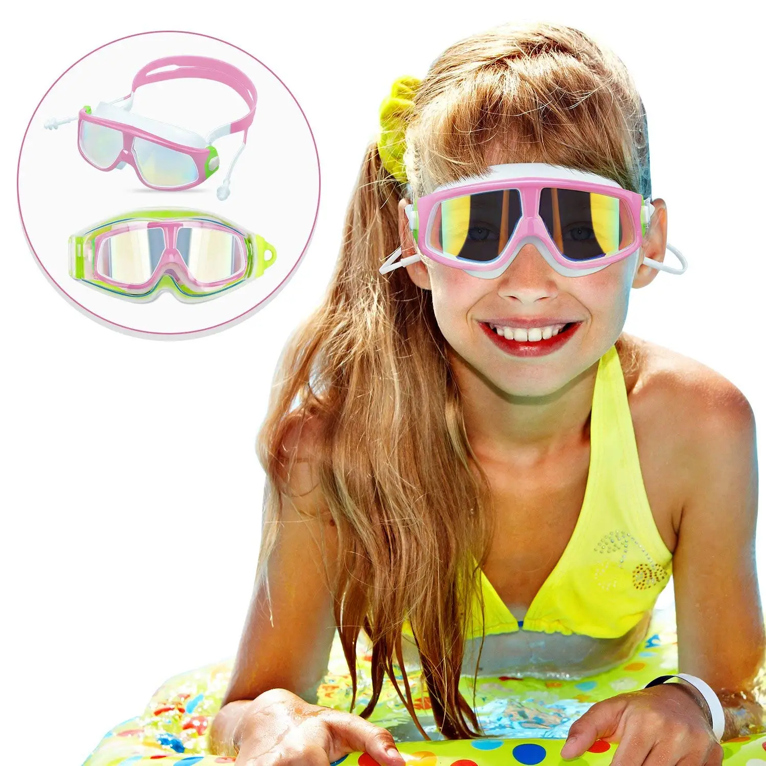 Wide Vision Swimming Goggles For Children No Leaking Anti Fog Waterproof Kids Swim Goggles