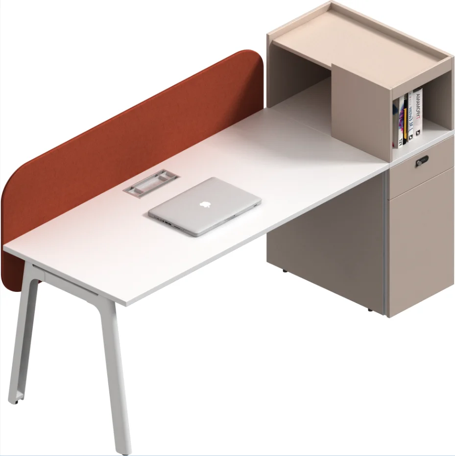 new modern single liner straight staff secretary reception hotel hospital working table desk metal leg panel workstation