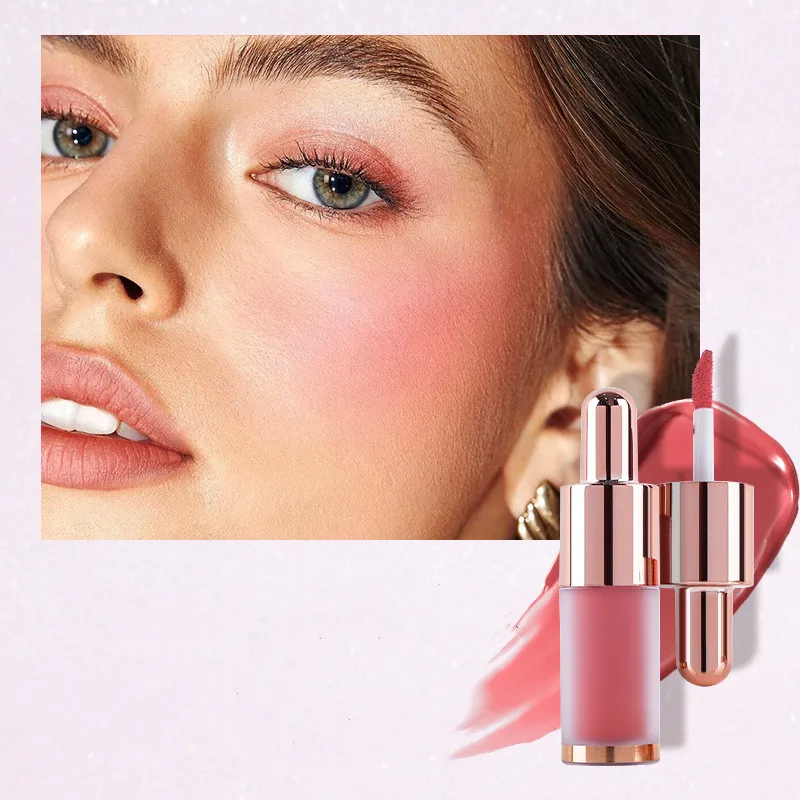 High quality matte silky creamy liquid blush makeup for cheeks velvet tint vegan private label blush liquid