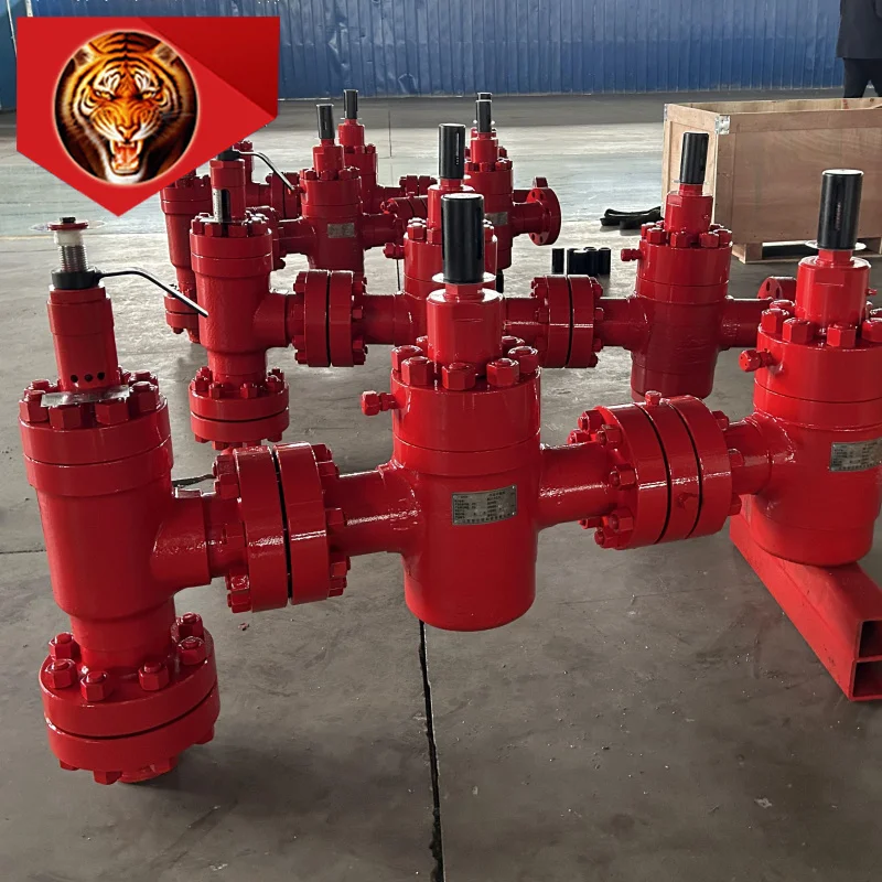 Tigerrig API 6A high pressure manual hydraulic adjustable choke valve on the choke manifold petroleum oil equipment
