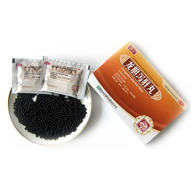 
Longdan Xiegan Wan (water-bindered pills) Clearing liver and gallbladder and removing damp-heat 