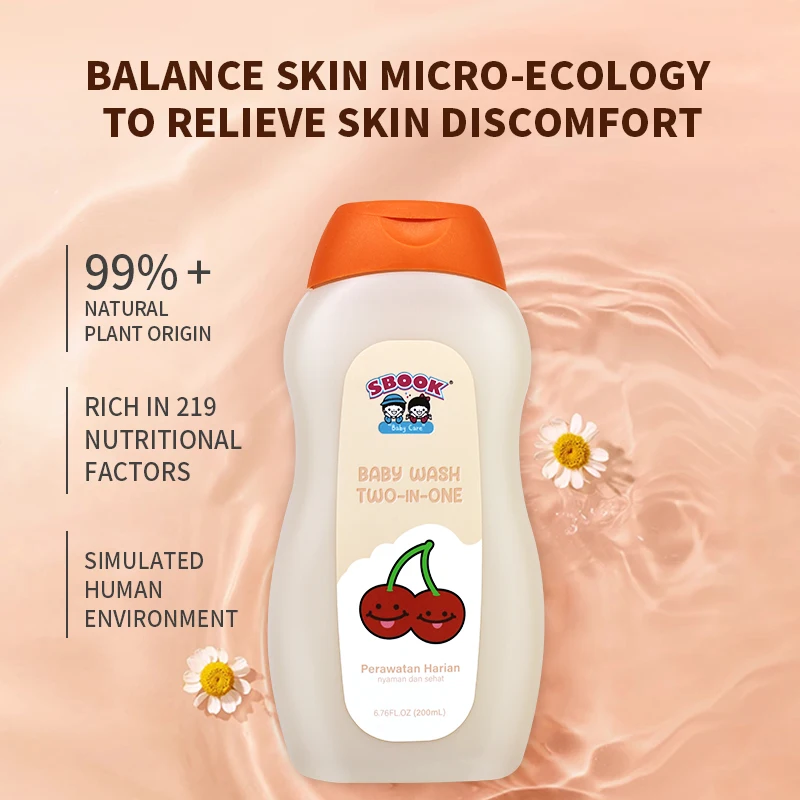 Baby bath supplies 50ml moisturizing body wash baby top to toe wash with OEM services