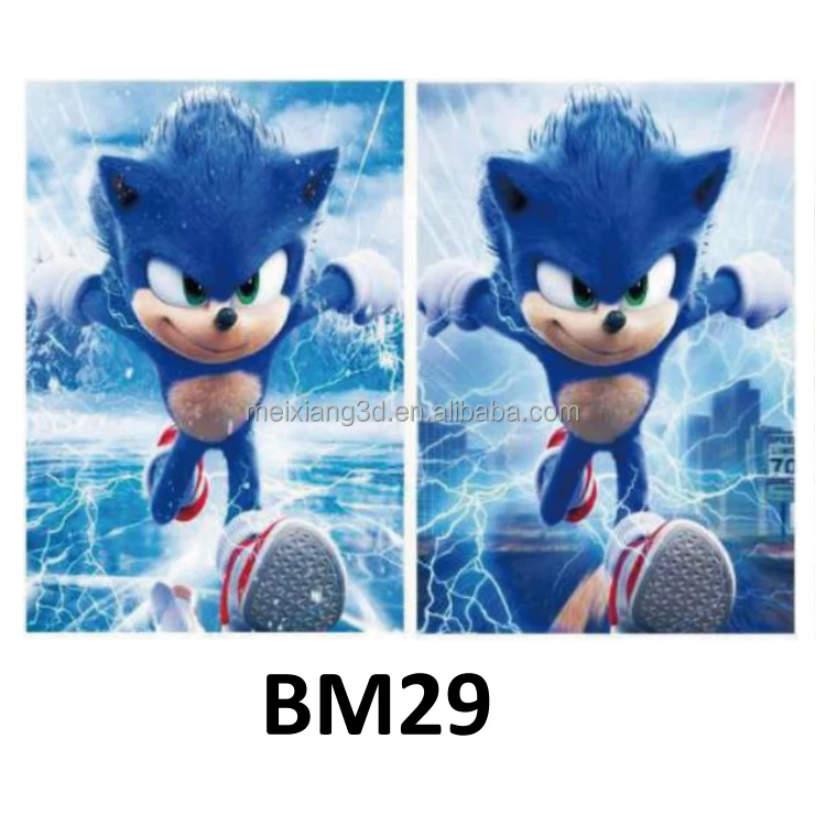 30 x 40cm Lenticular Flip Picture 3D Anime Poster 3D Waterproof Lenticular Poster For Wall Art