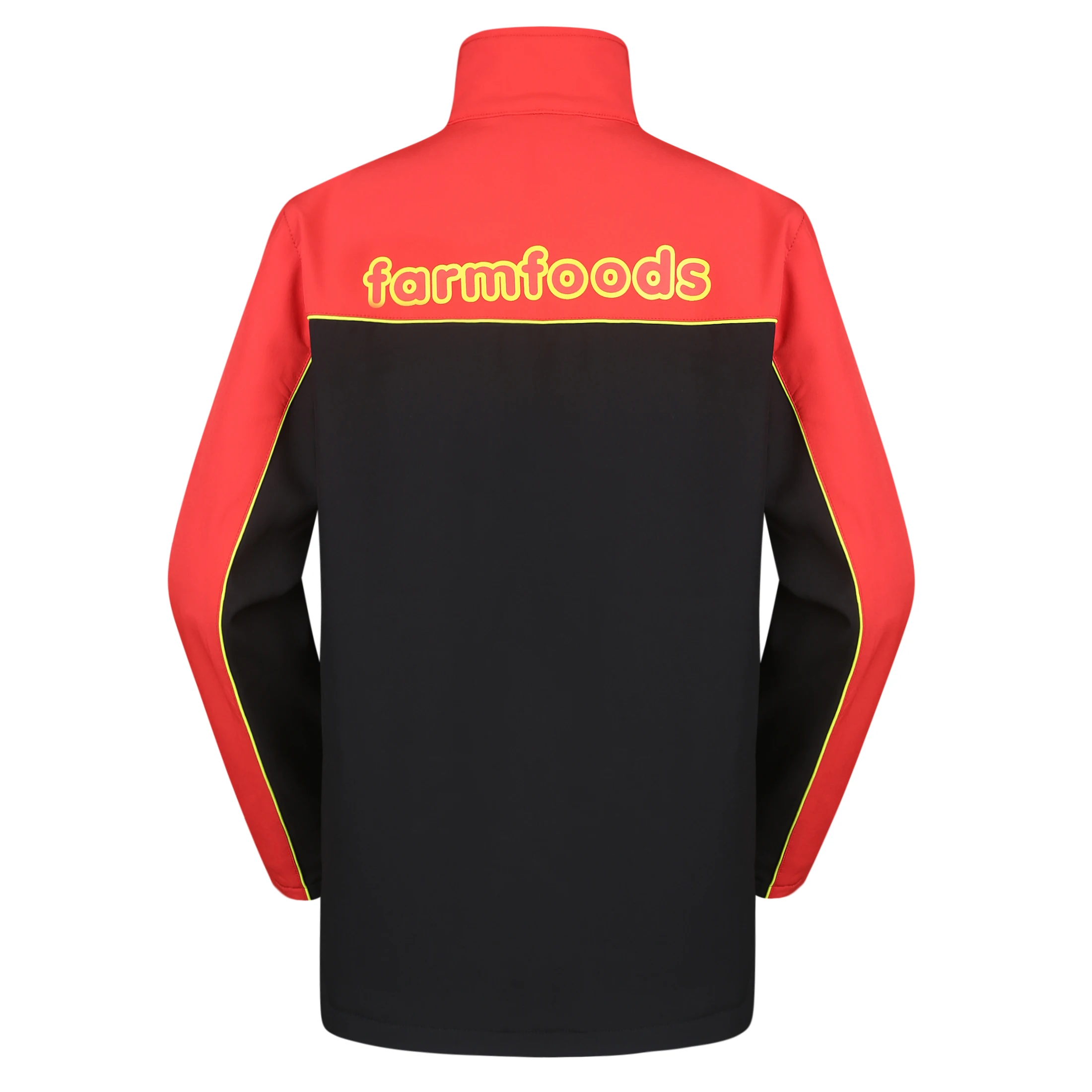 customization winter workwear staff uniform screen printing logo contrast color fabric windproof softshell jacket