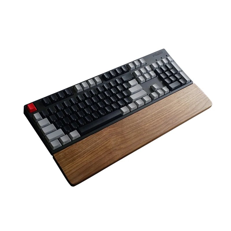 Durable Handmade Natural Solid Walnut Wooden Keyboard Accessibility Wood Wrist Rest Pad