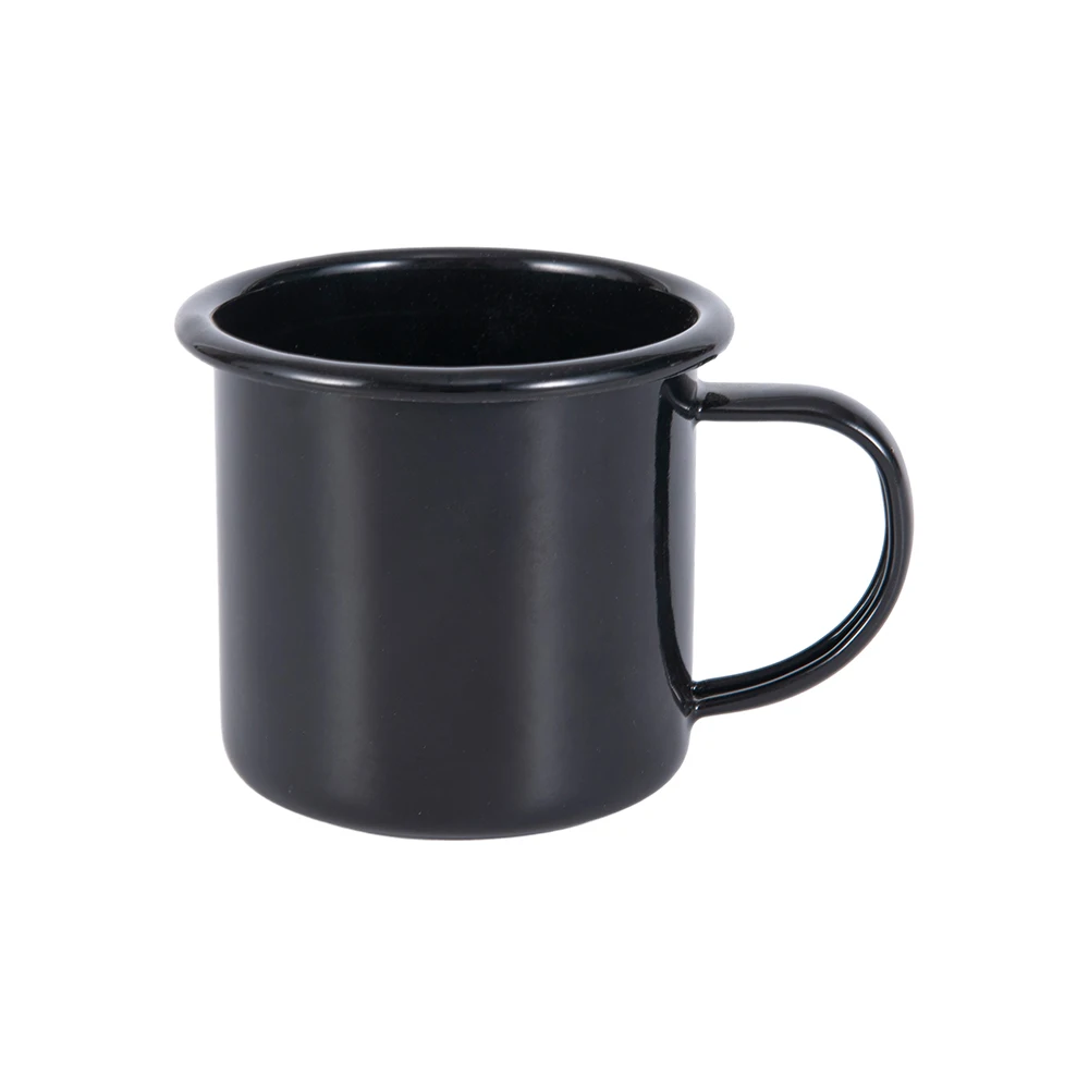 Custom Sublimation Blank Vintage Souvenir Enamel Coffee Cup  Enamelware Mug Sublimation Metal Camping Coffee Mug
