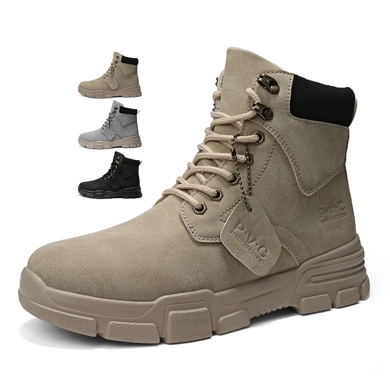 Tactical Style Hunting Male Office Furry Boys Winter Boots Boots Men Black Martin Boot For Man Pure Leather