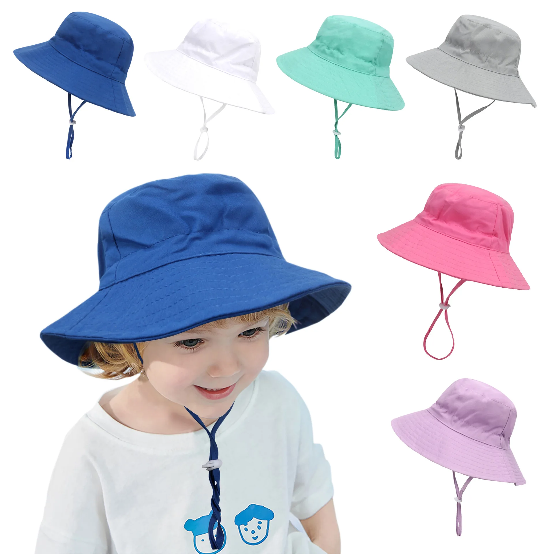 Summer Baby Sun Hat Baby Sun Hat for Girls and Boys Outdoor Neck Ear Cover Anti UV Kids Beach Caps Bucket Cap