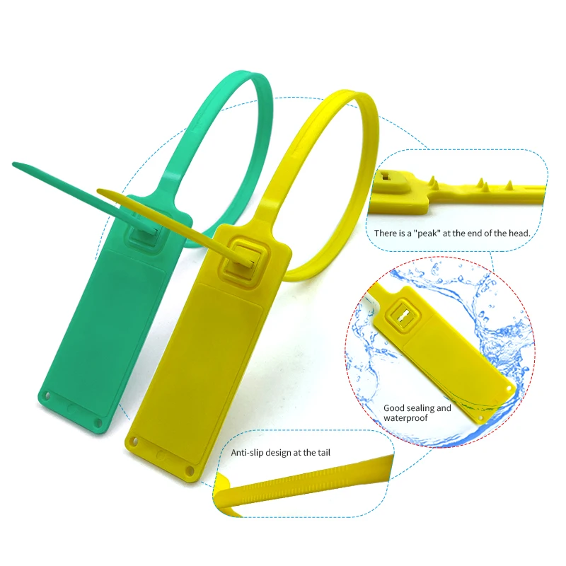 High Security RFID Plastic Seal Tamper Seals Numberd Zip Ties Disposable Rfid Security Seal