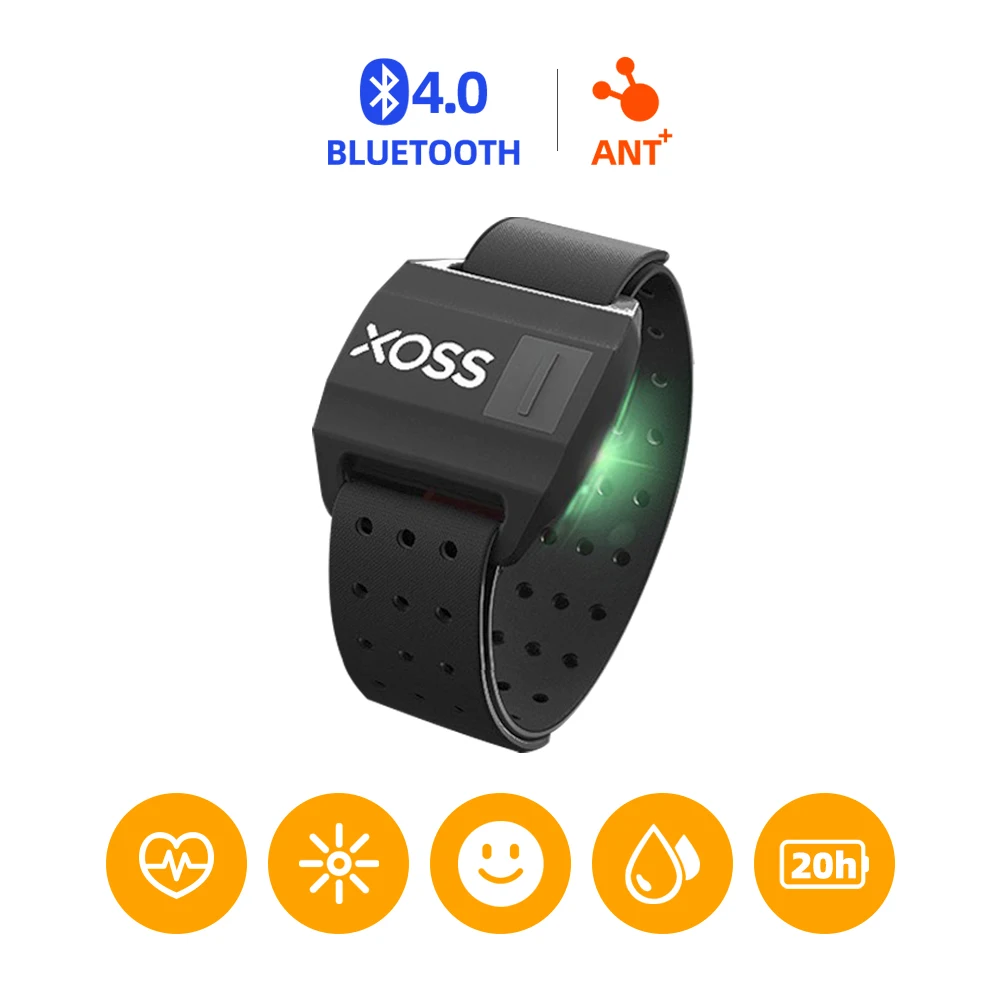 Монитор сердечного ритма XOSS Arm, Bluetooth 4,0 и ANT +, датчик сердечного ритма Arm для спортзала XOSS Garmin IGSPORT