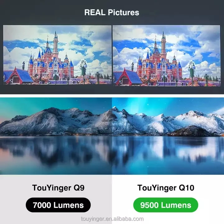 Проектор Touyinger Q10W 1080p 4k Wi-Fi домашний кинотеатр