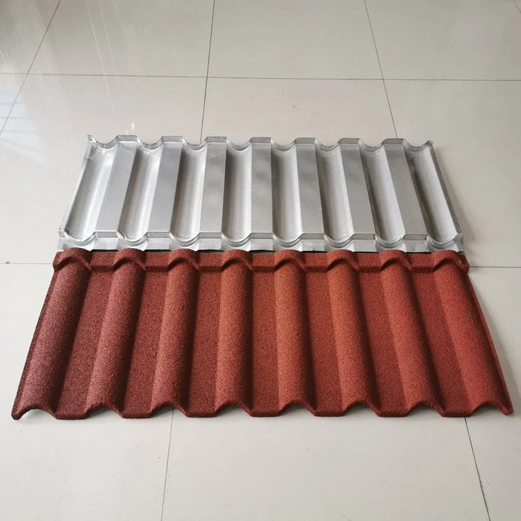China Factory Price Building Materials Colorful Stone Coated Metal Roof Tiles