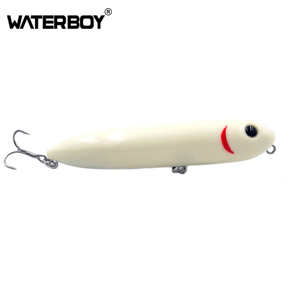 WATERBOY Popper Splashing Lifeliked Action Hard Lure 11cm 16g Doggy Walk Top Water Floating Long Casting Pencil Fishing Bait