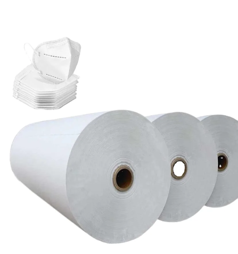 
Industrial Surgical Face Mask Fabric BFE99 PFE95 KF80 KF94 KF99 PP Melt Blown Non Woven Fabric 